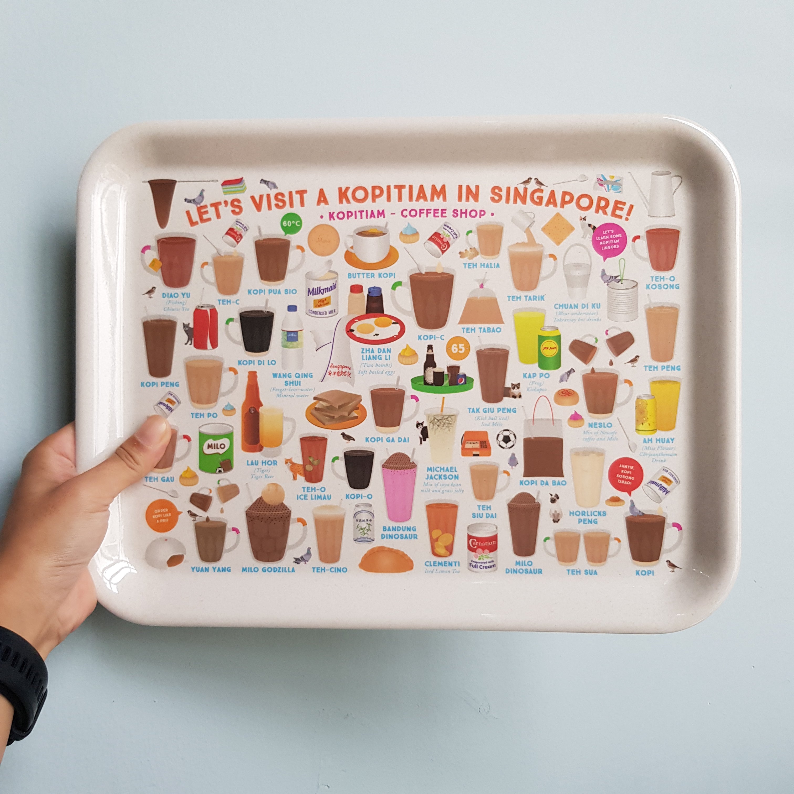 Singapore theme Melamine Tray