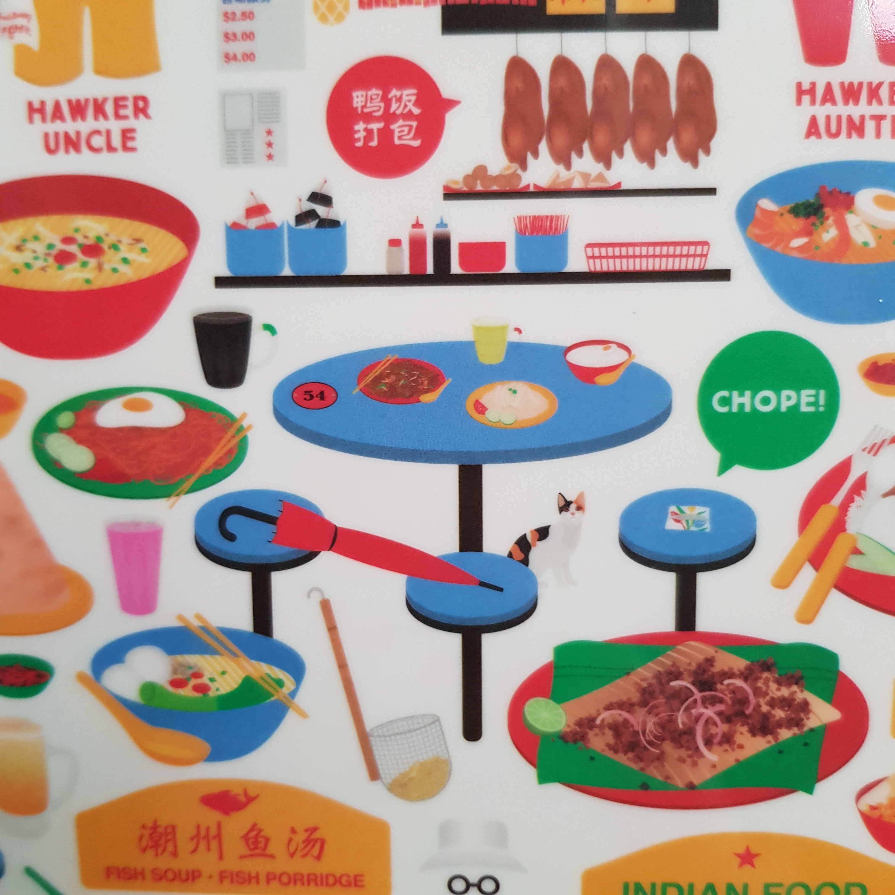 Singapore theme Melamine Tray