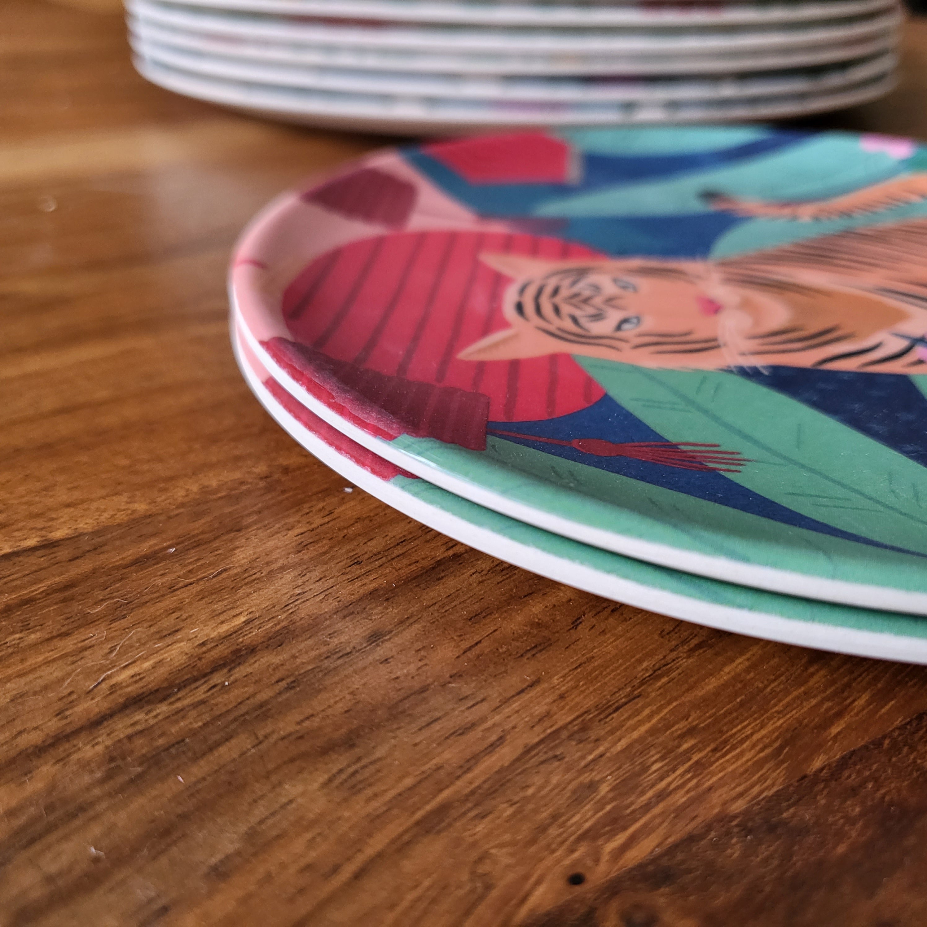 Prosperity Tiger Bamboo Mini Plate