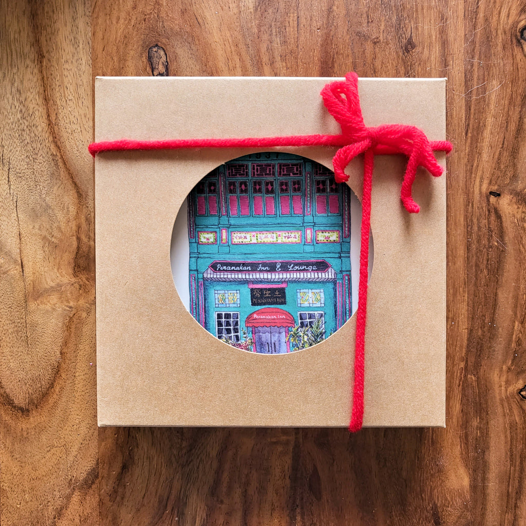 Colorful Shophouse Bamboo Mini Plate