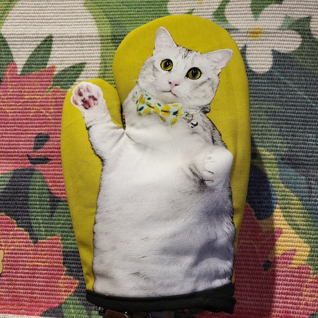 Cat Socrates Oven Mitt