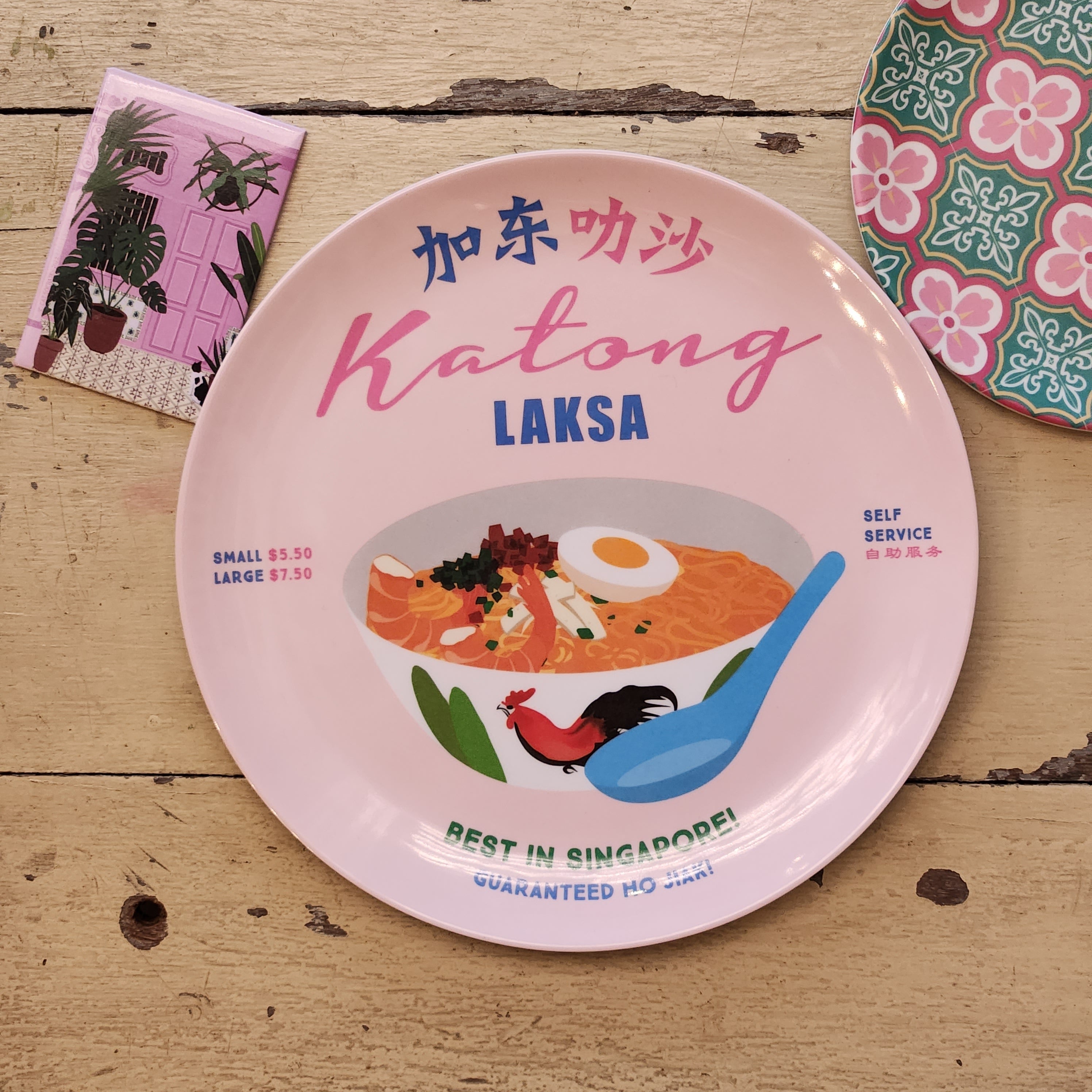 Singapore Food Melamine Plates