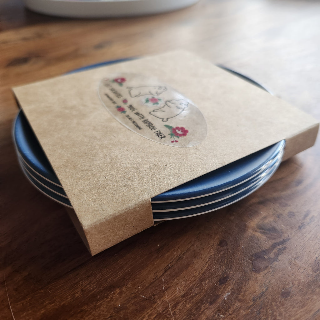 Peranakan Flora & Kitties Mini Bamboo Plates