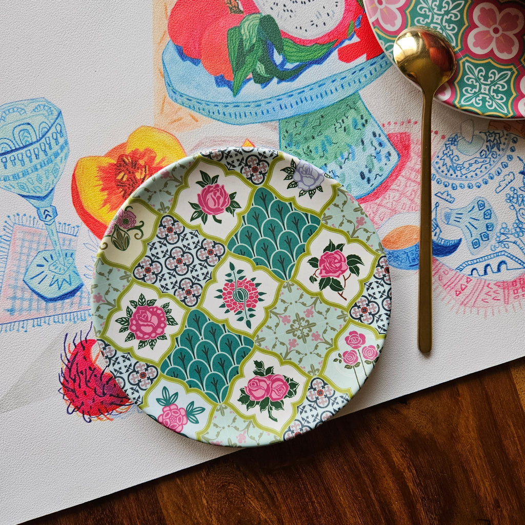 Mix Rose tile Bamboo Mini Plate - Limited edition 2025