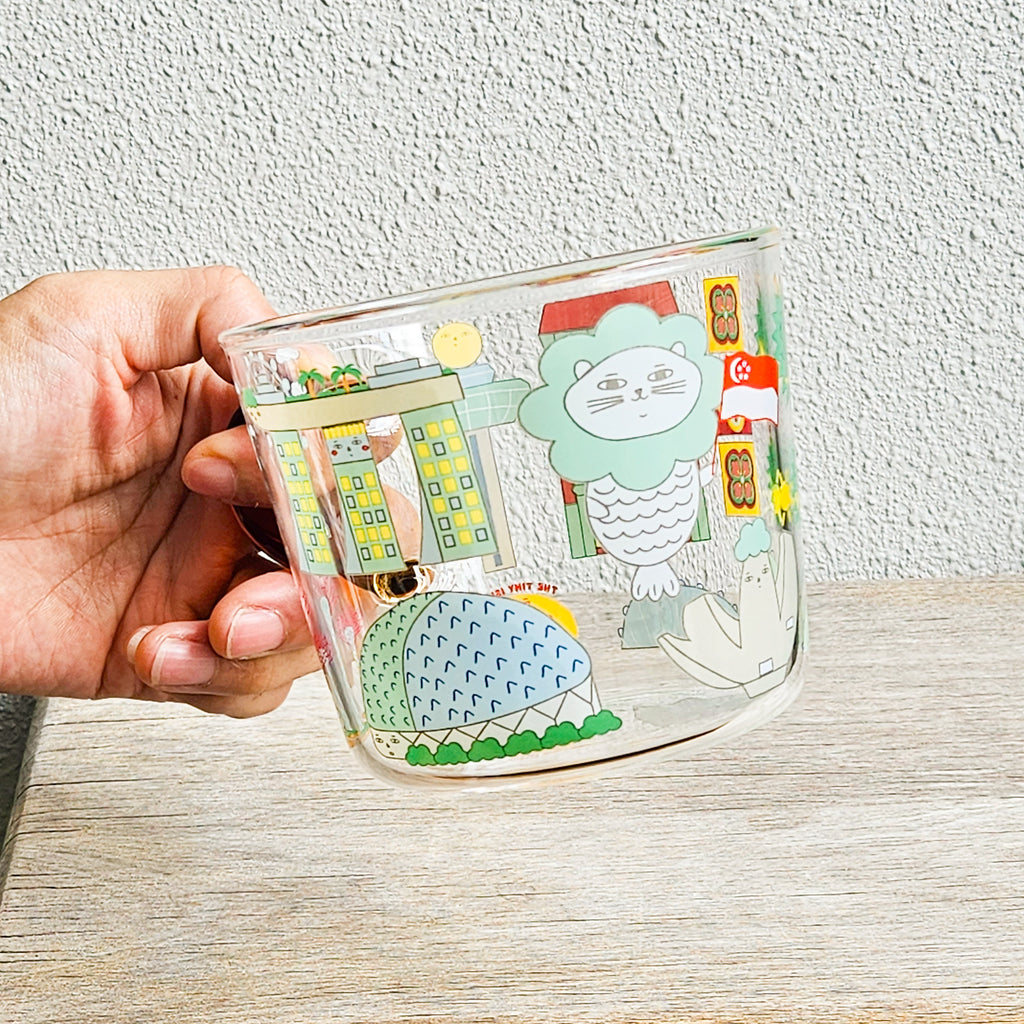 Singapore Icons Glass Mug