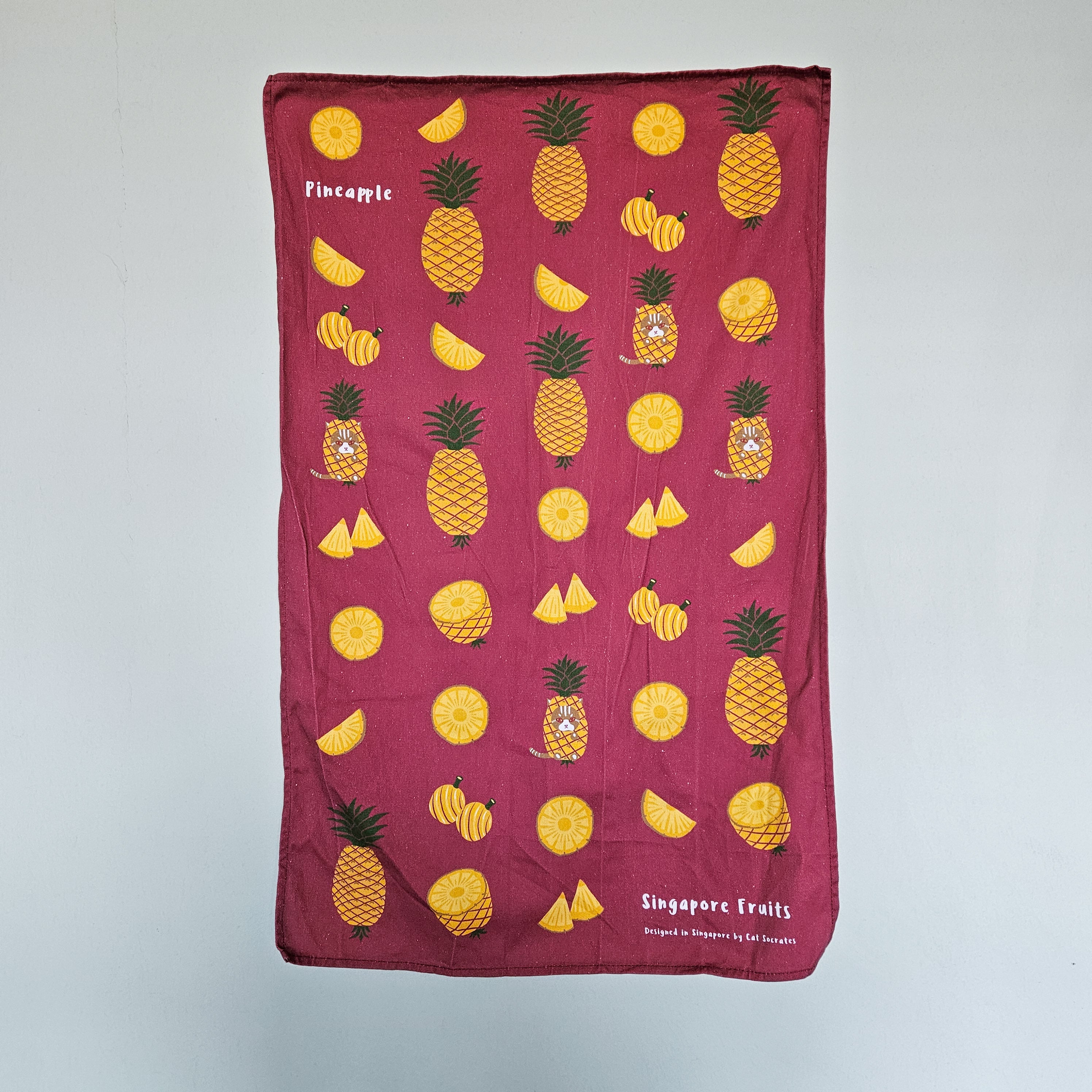 Singapore Fruits Tea Towel - Pineapple
