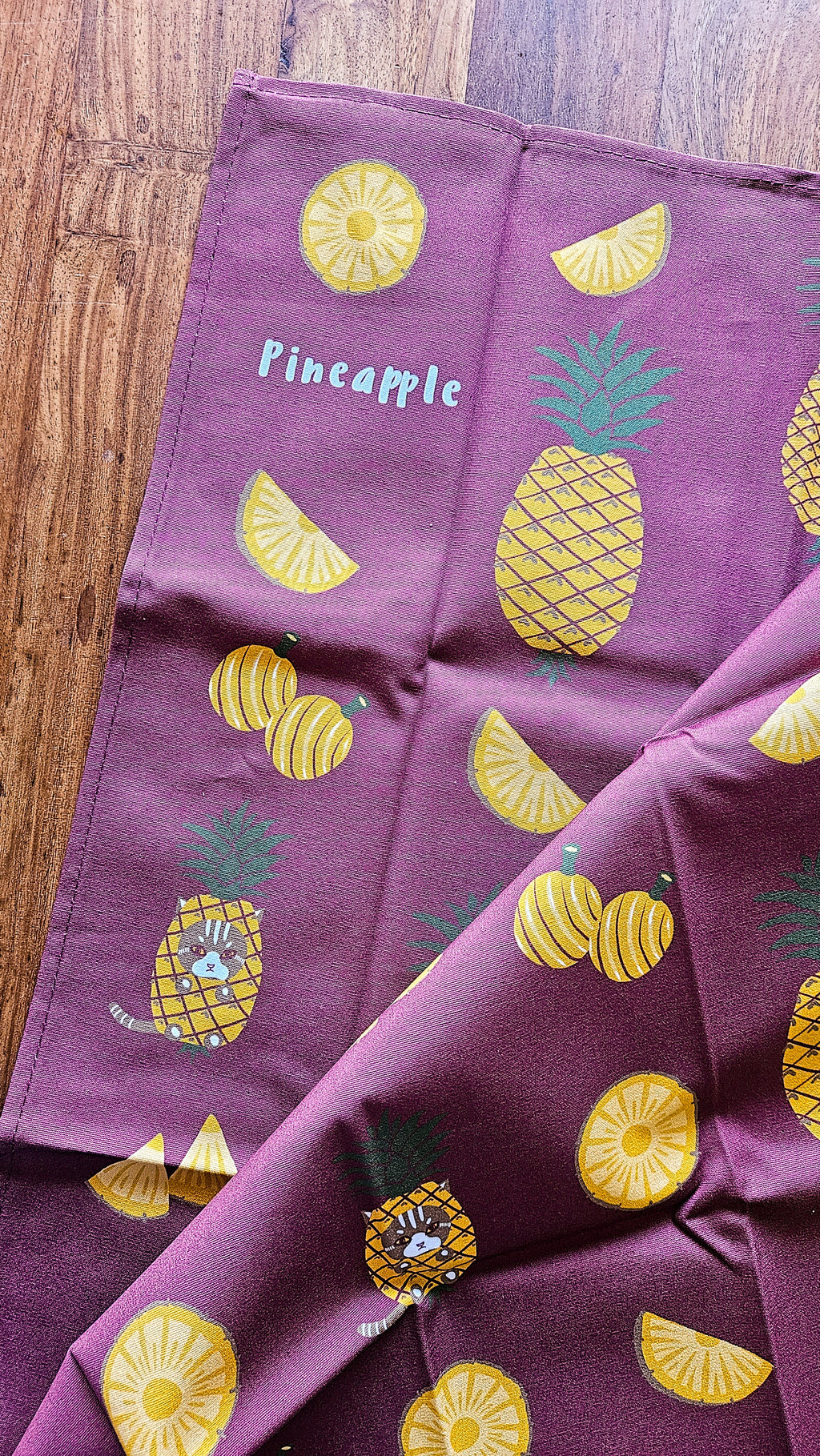 Singapore Fruits Tea Towel - Pineapple