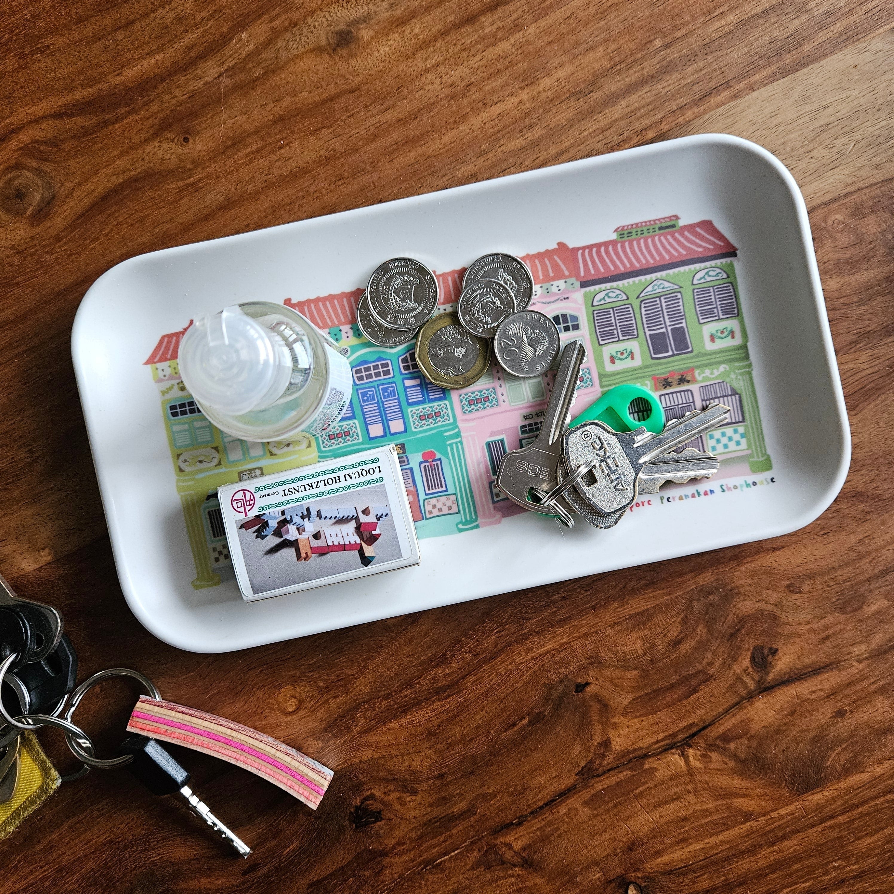 Colorful Shophouse Bamboo Tray