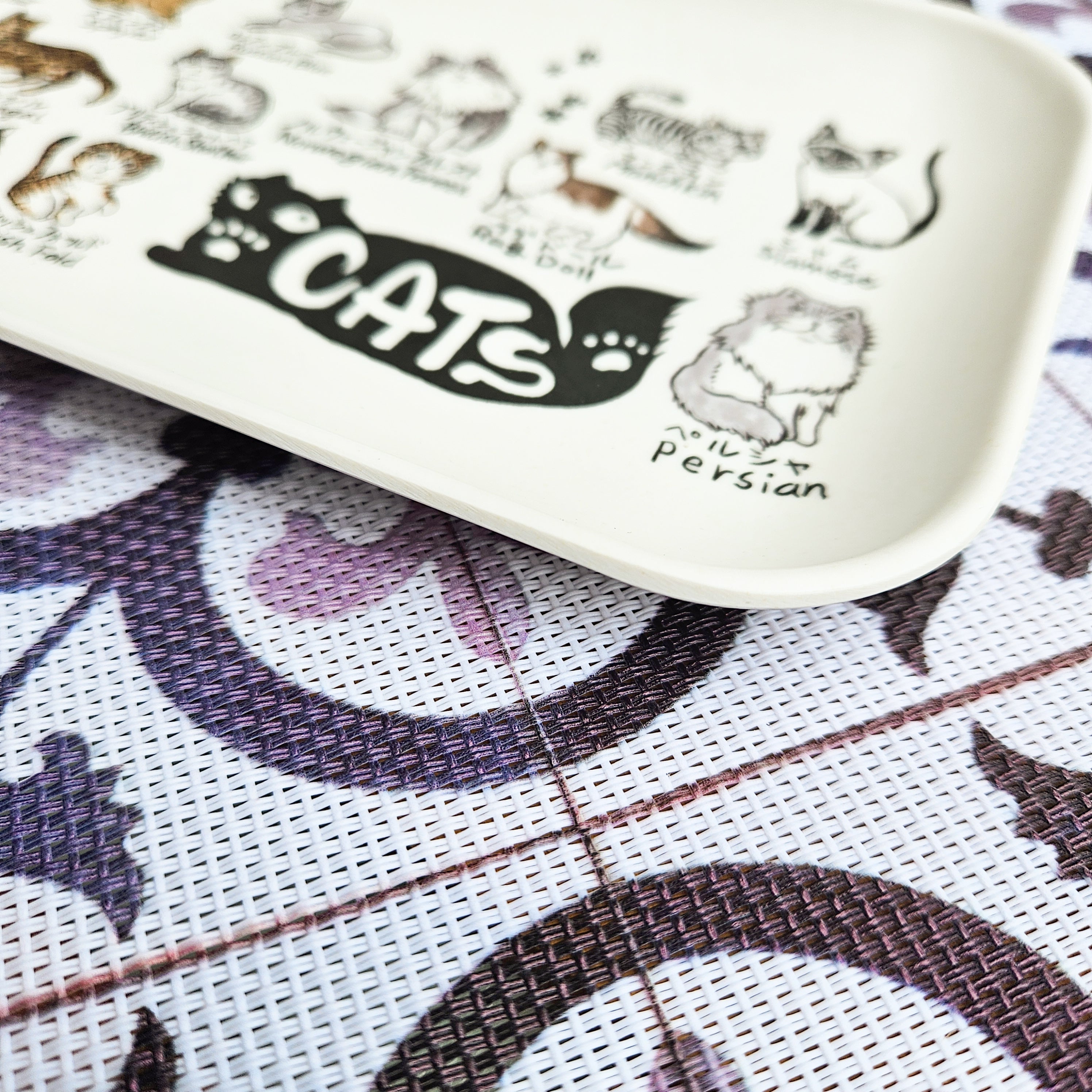 Cat Breed Bamboo Tray