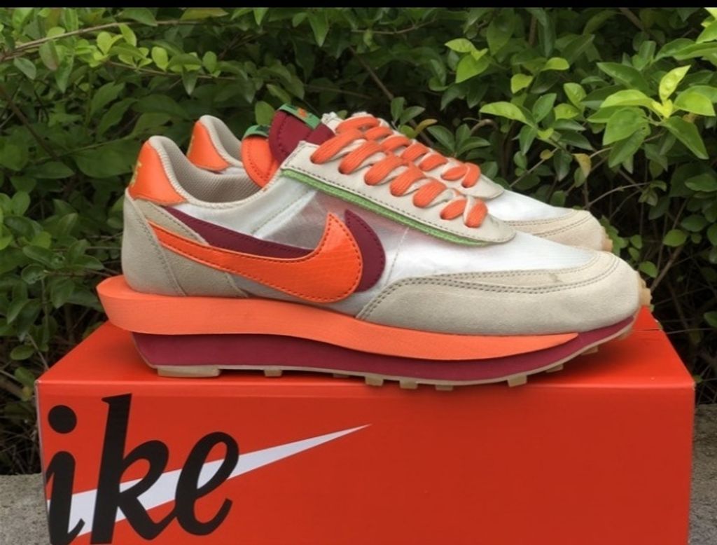 sacai x Clot x LDWaffle 'Net Orange Blaze'