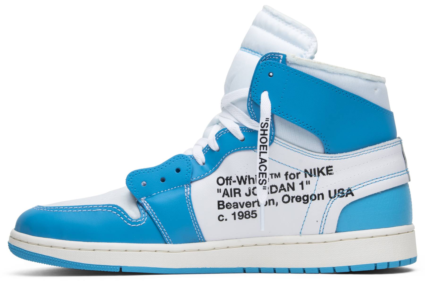 Air Jordan 1 x Off-White NRG Off White - UNC Mens - AQ0818-148