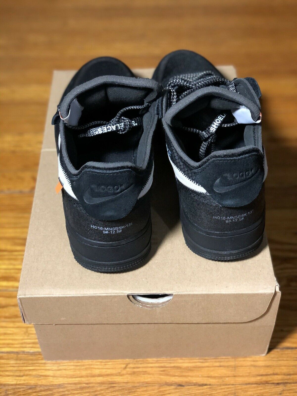 The 10: Air Force 1 Low Off-White Black Mens BLACK/WHITE