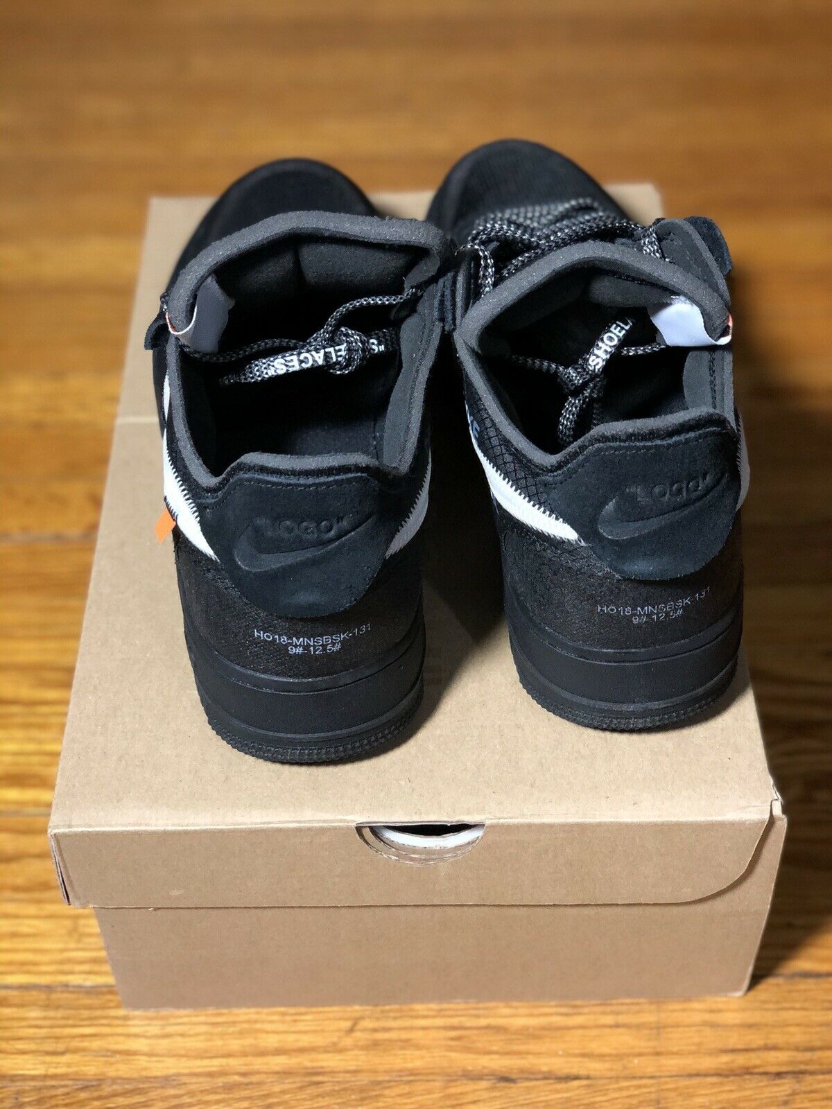 The 10: Air Force 1 Low Off-White Black Mens BLACK/WHITE