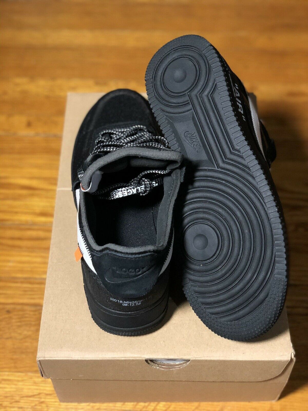 The 10: Air Force 1 Low Off-White Black Mens BLACK/WHITE