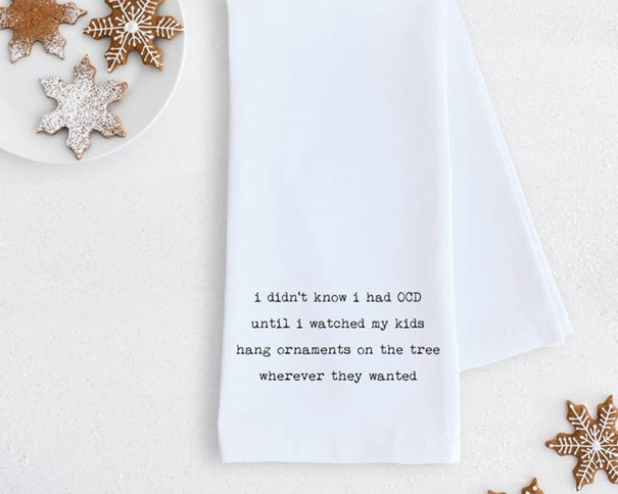 Tea Towel 20 X 28 - Kids Hanging Ornaments
