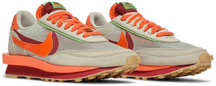 sacai x Clot x LDWaffle 'Net Orange Blaze'