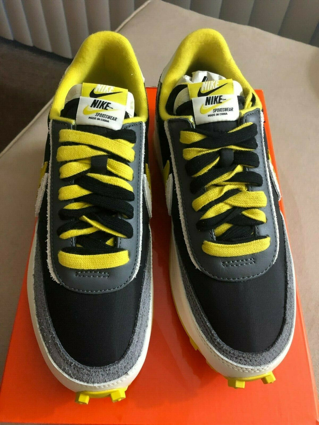 Nike LD Waffle sacai Undercover Black Bright Citron