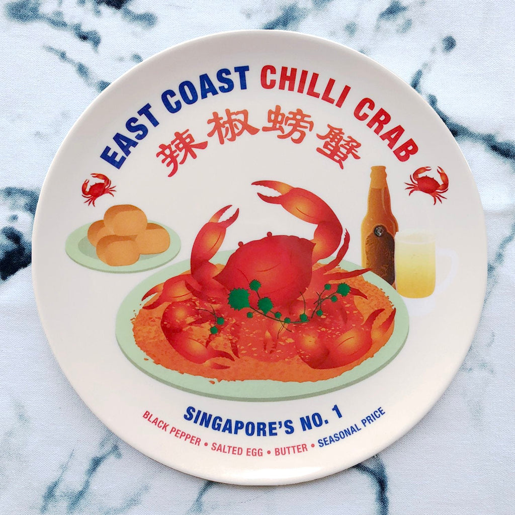 Singapore Food Melamine Plates
