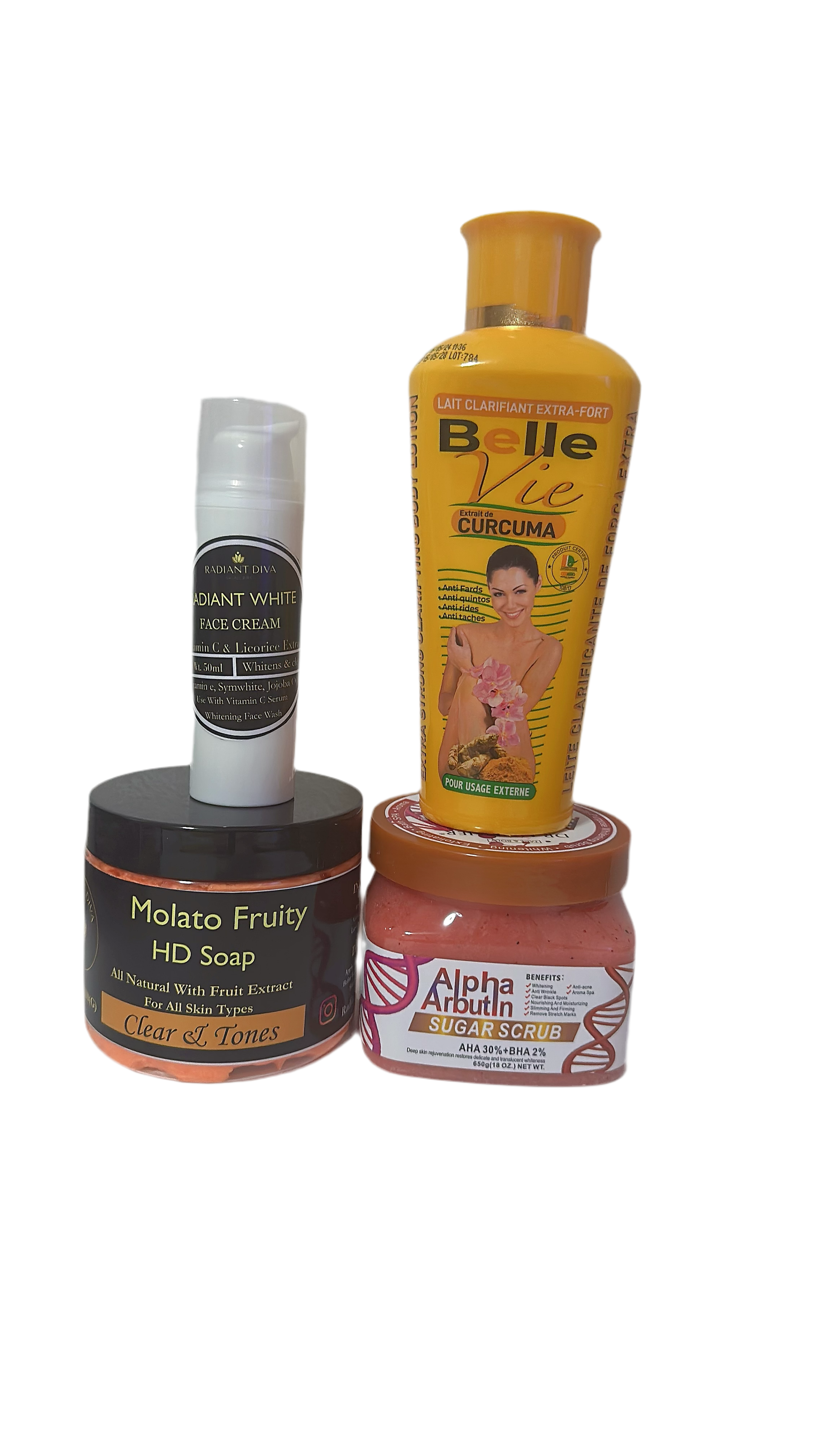 Belle Vie Lotion Lightening Body And Face Kit