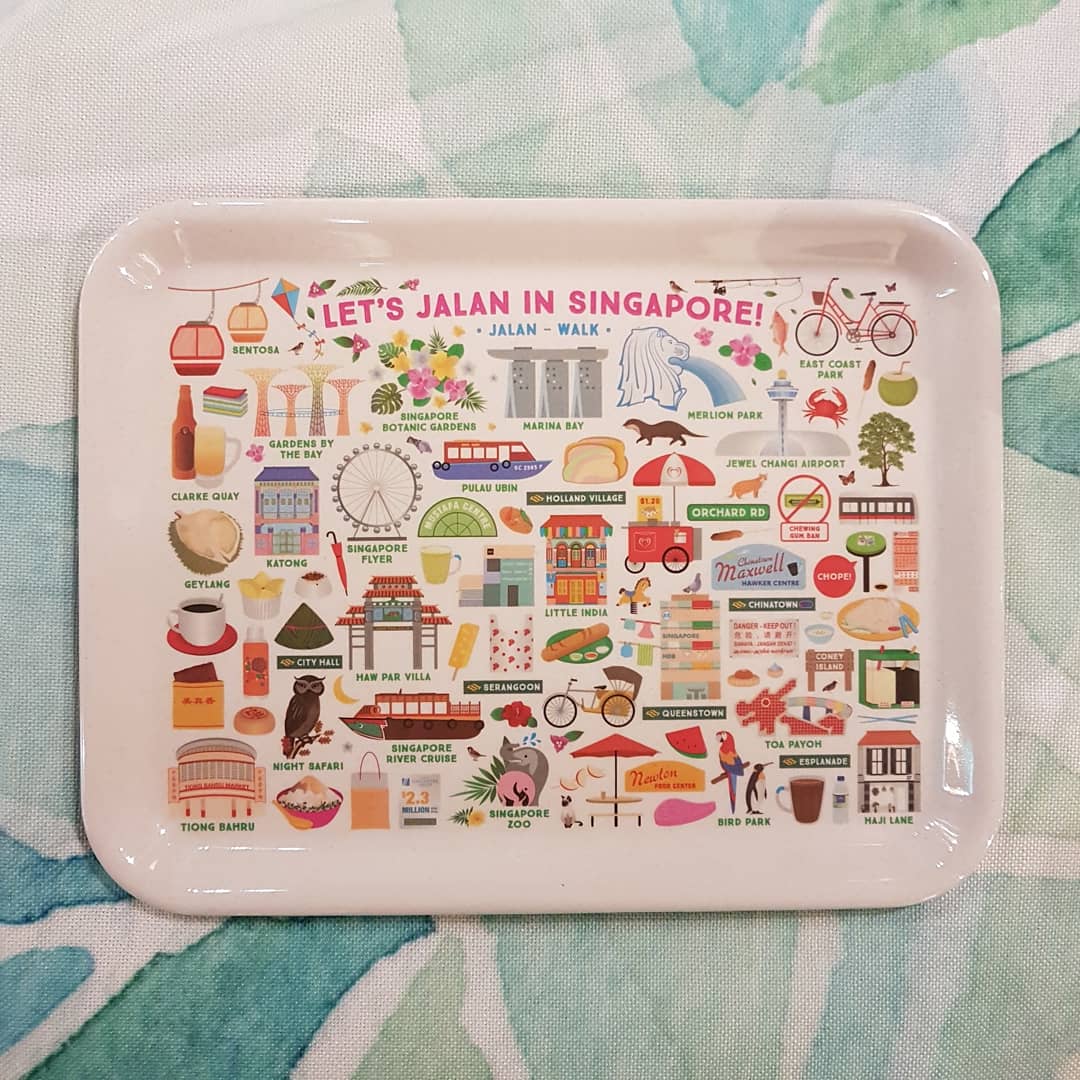 Singapore theme Melamine Tray