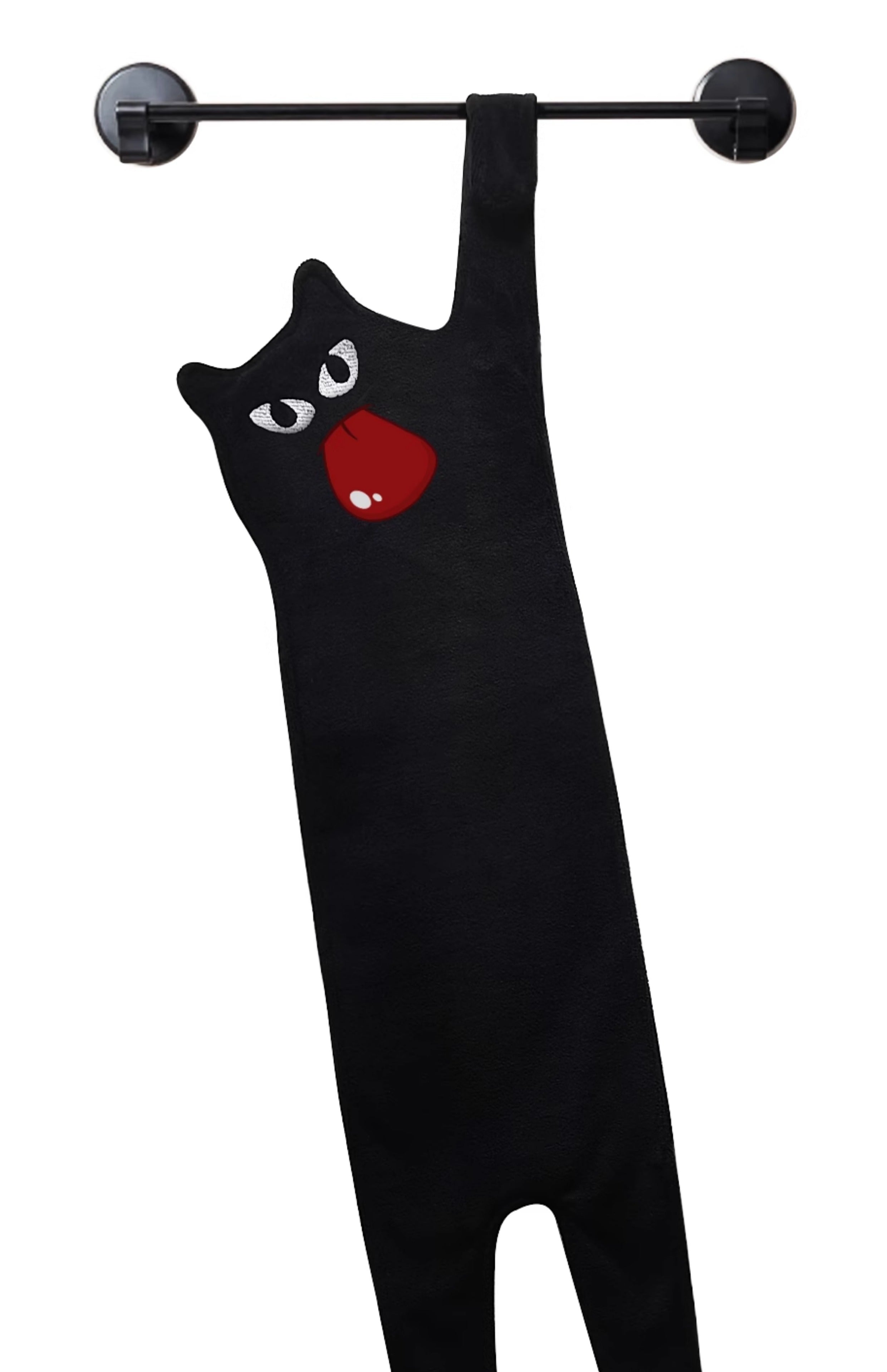 Black Cat Monster Hand Towel