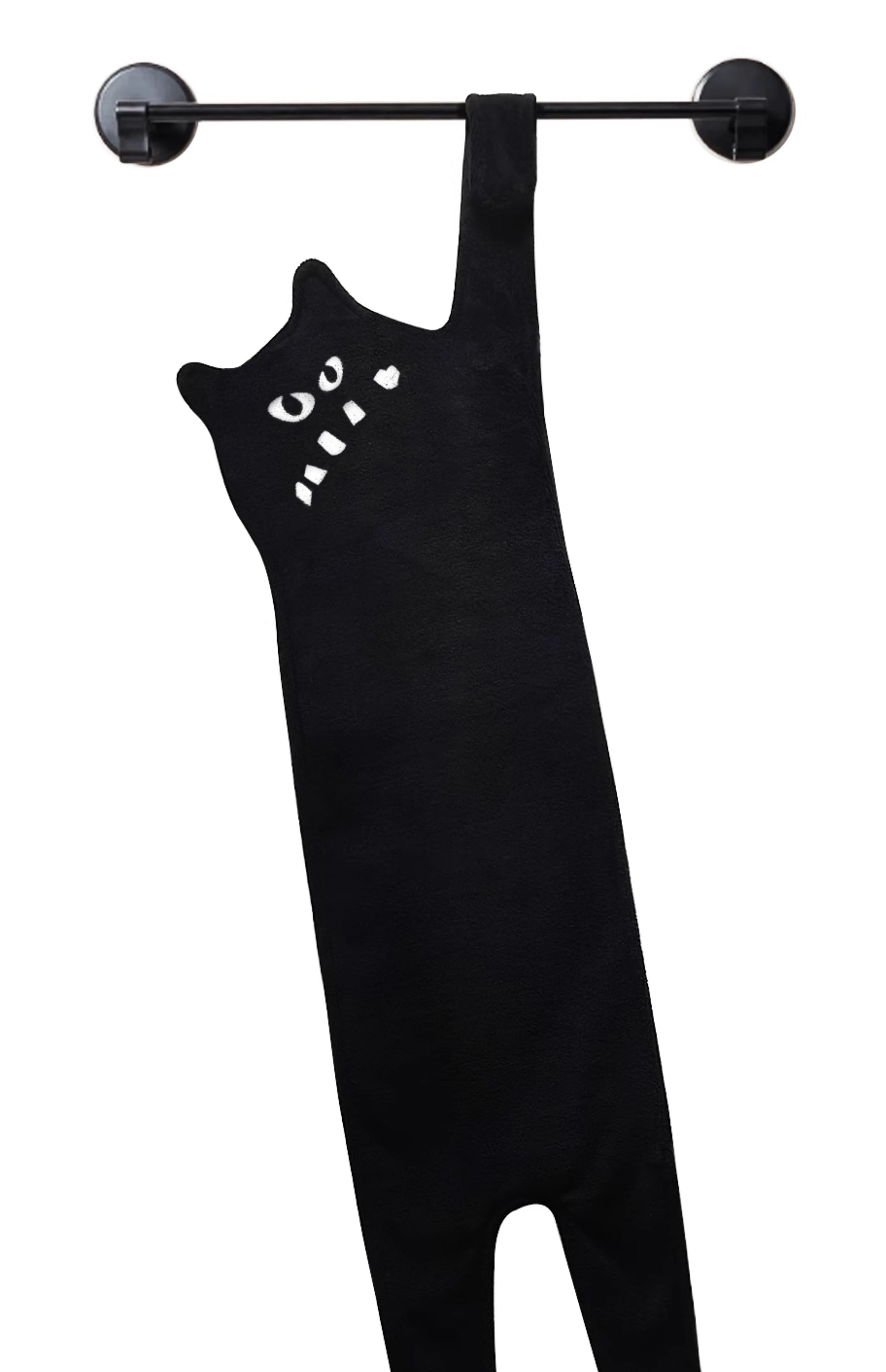 Black Cat Monster Hand Towel