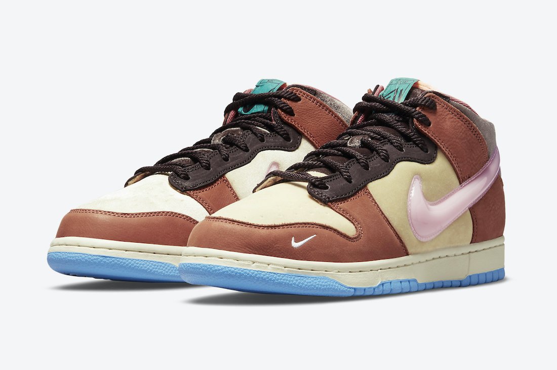 Nike Dunk Mid Social Status Free Lunch Chocolate Milk