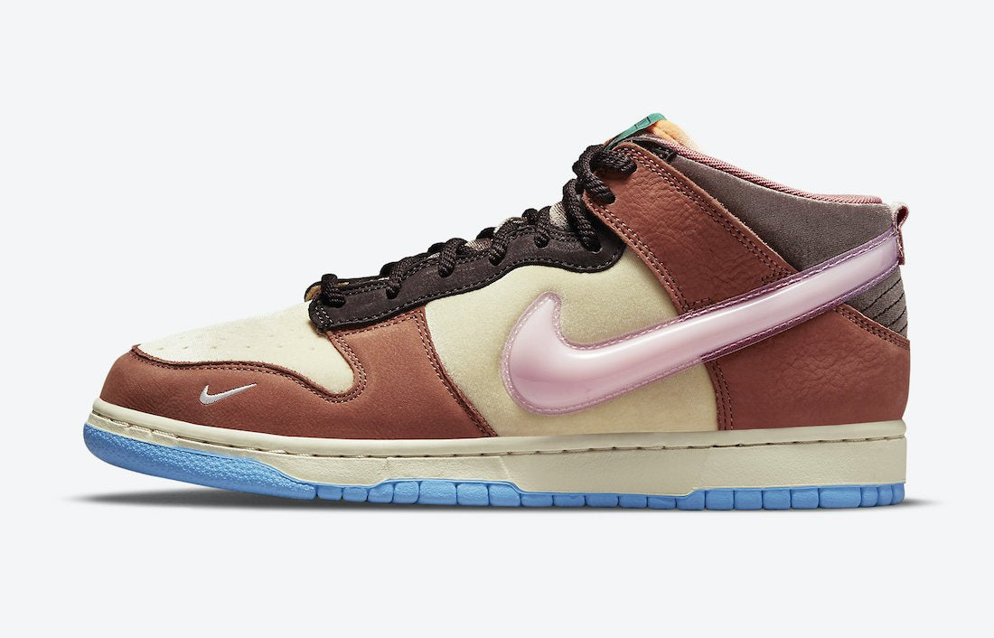 Nike Dunk Mid Social Status Free Lunch Chocolate Milk