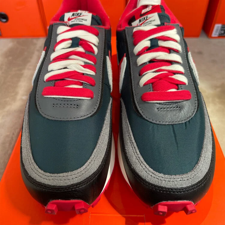 Nike LD Waffle sacai Undercover Midnight Spruce University Red