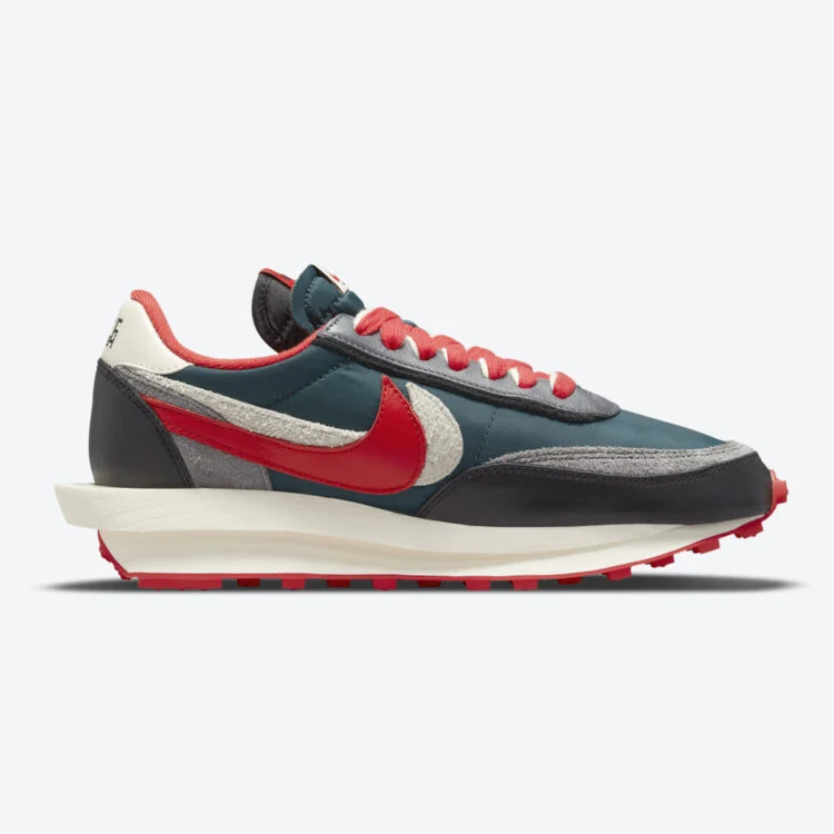 Nike LD Waffle sacai Undercover Midnight Spruce University Red