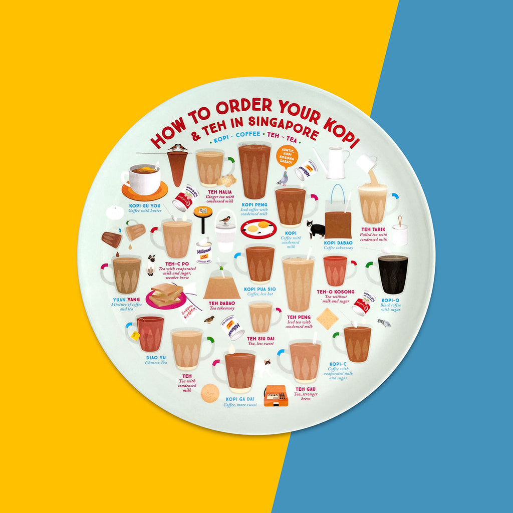 Singapore Food Melamine Plates