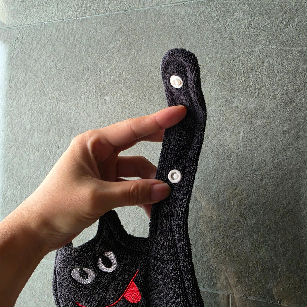 Black Cat Monster Hand Towel