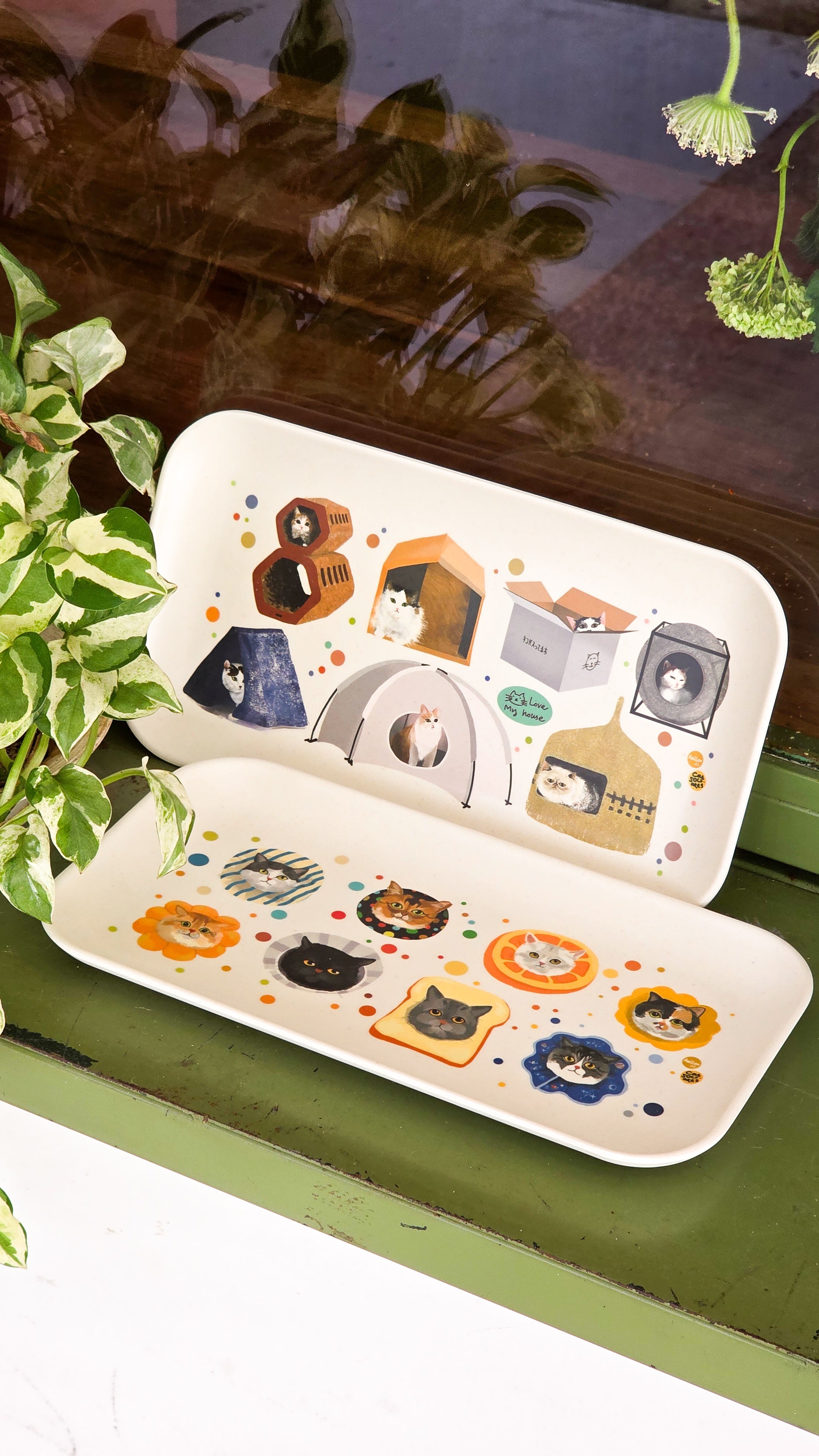 Nekoya  Cat house Bamboo Tray