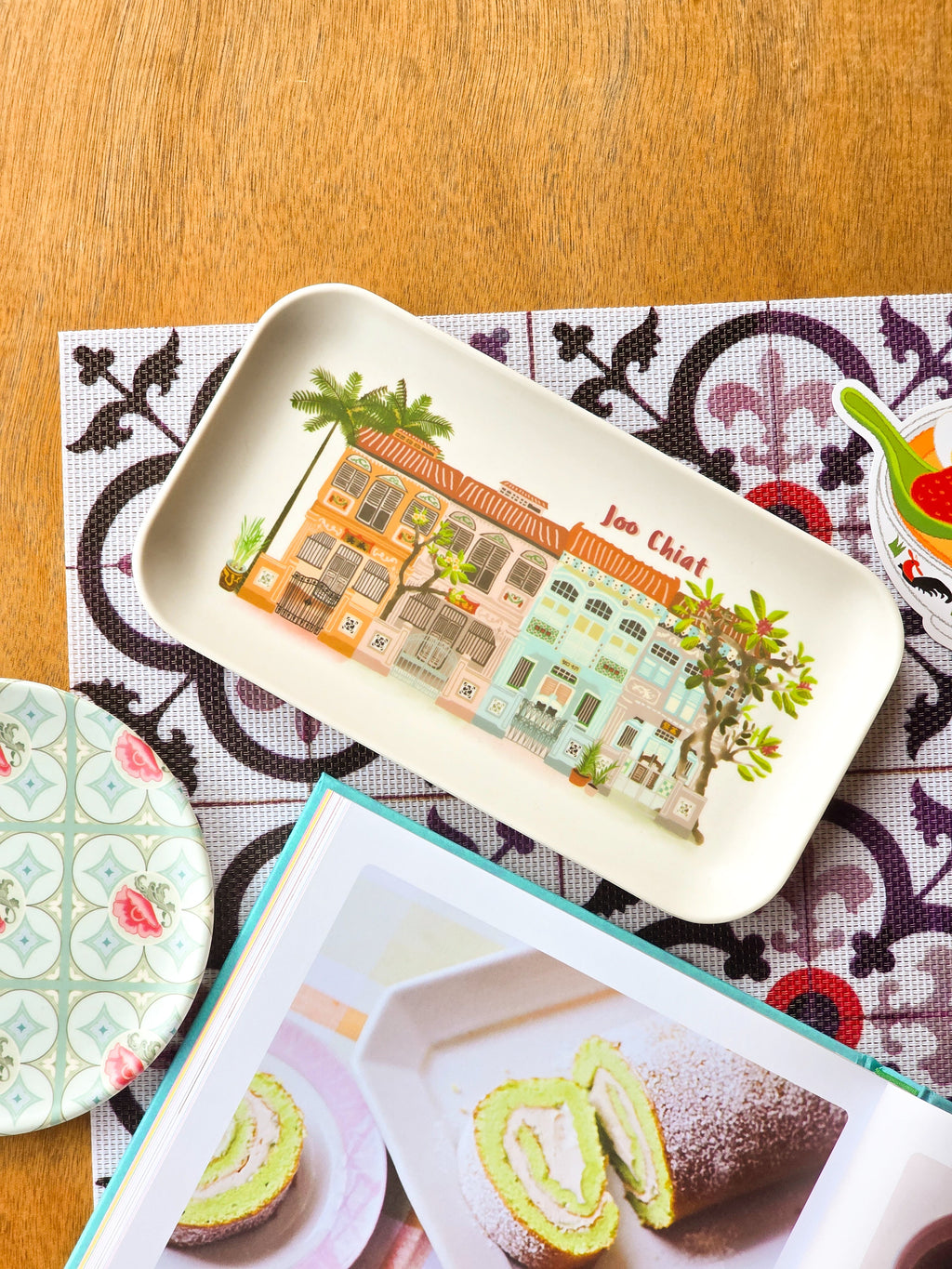Joo Chiat Shophouse Bamboo Tray