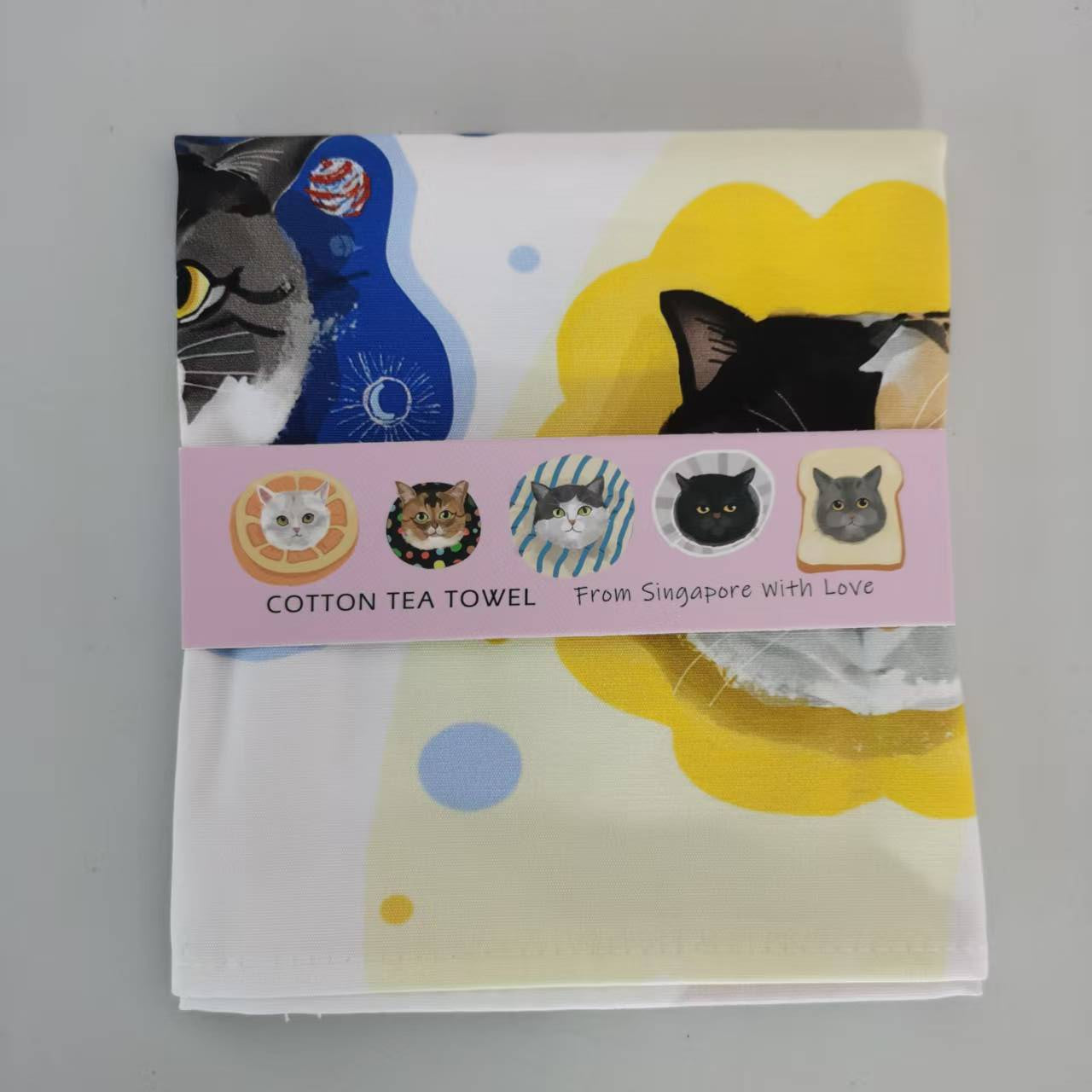 Neko-Kao Cat Face Tea Towel