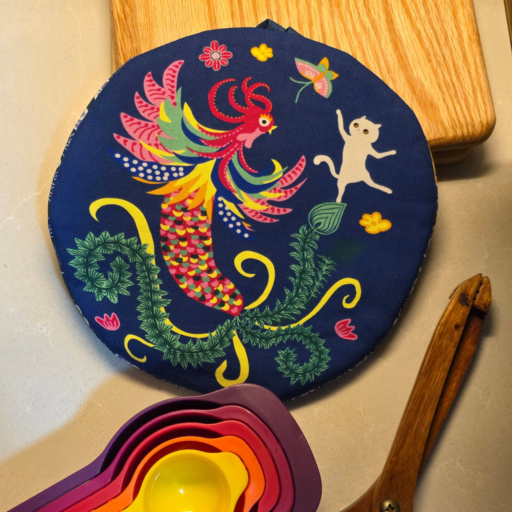 Batik & Kitty Pot holder