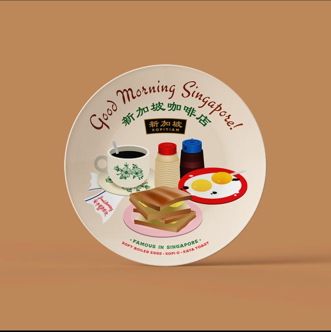 Singapore Food Melamine Plates