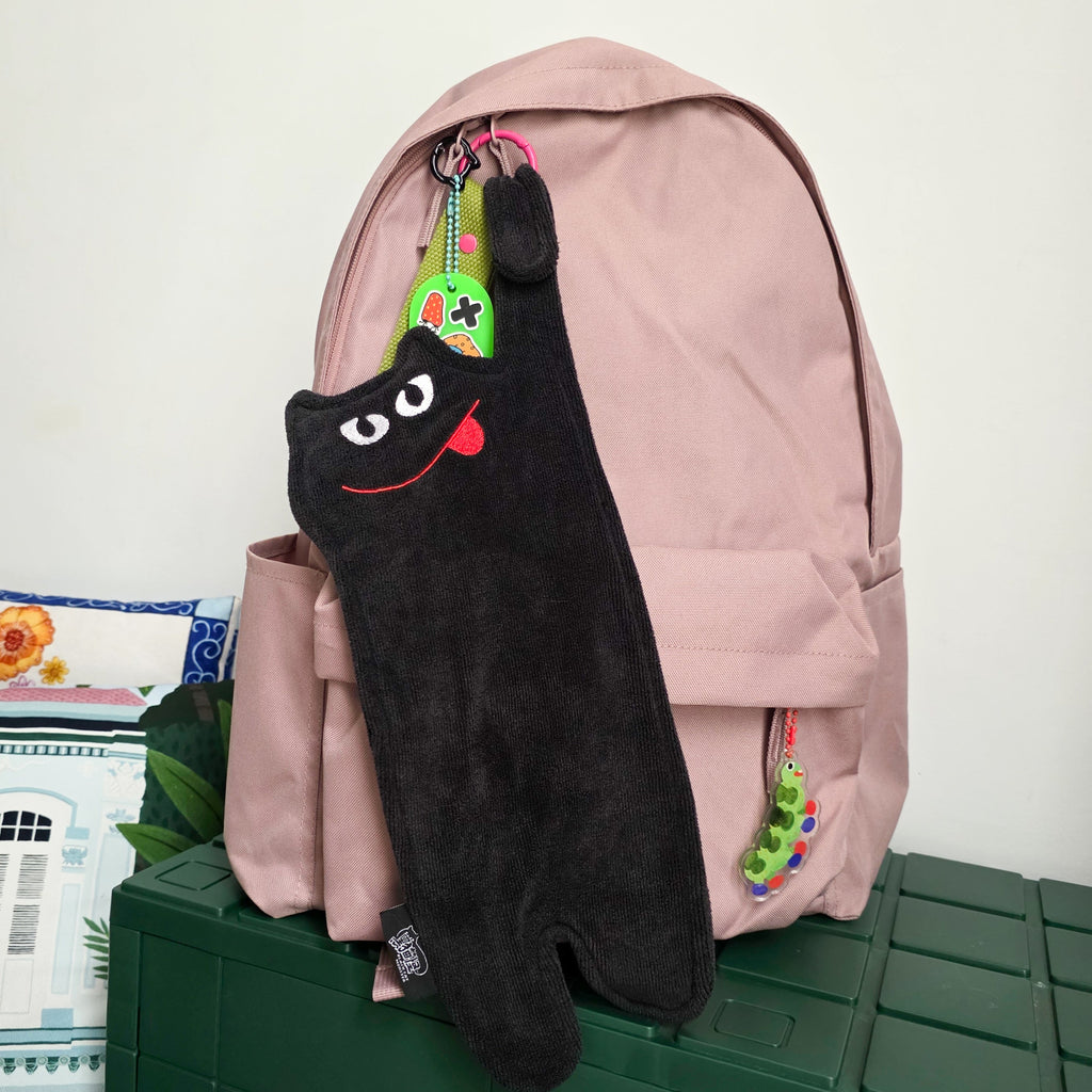 Black Cat Monster Hand Towel