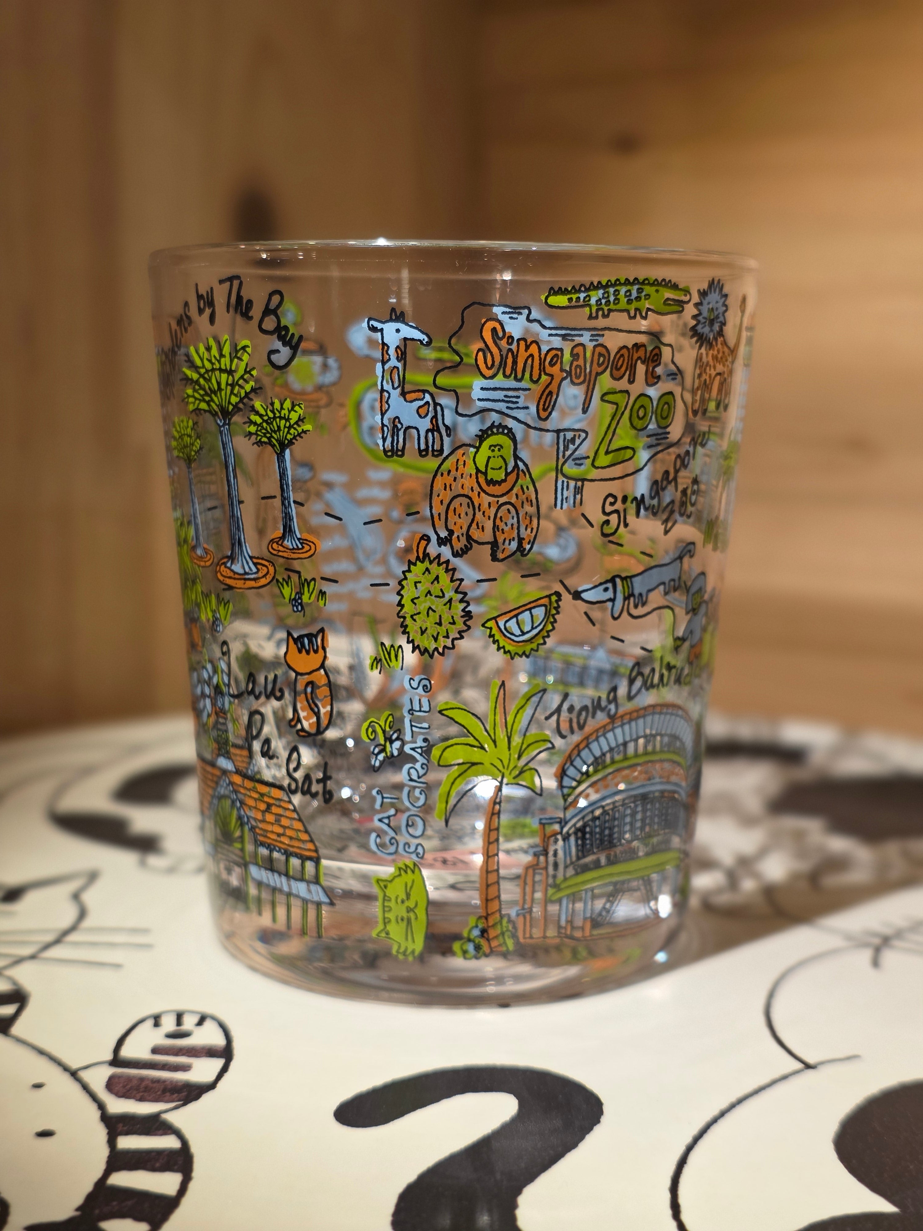 Walk around Singapore Glass Cup