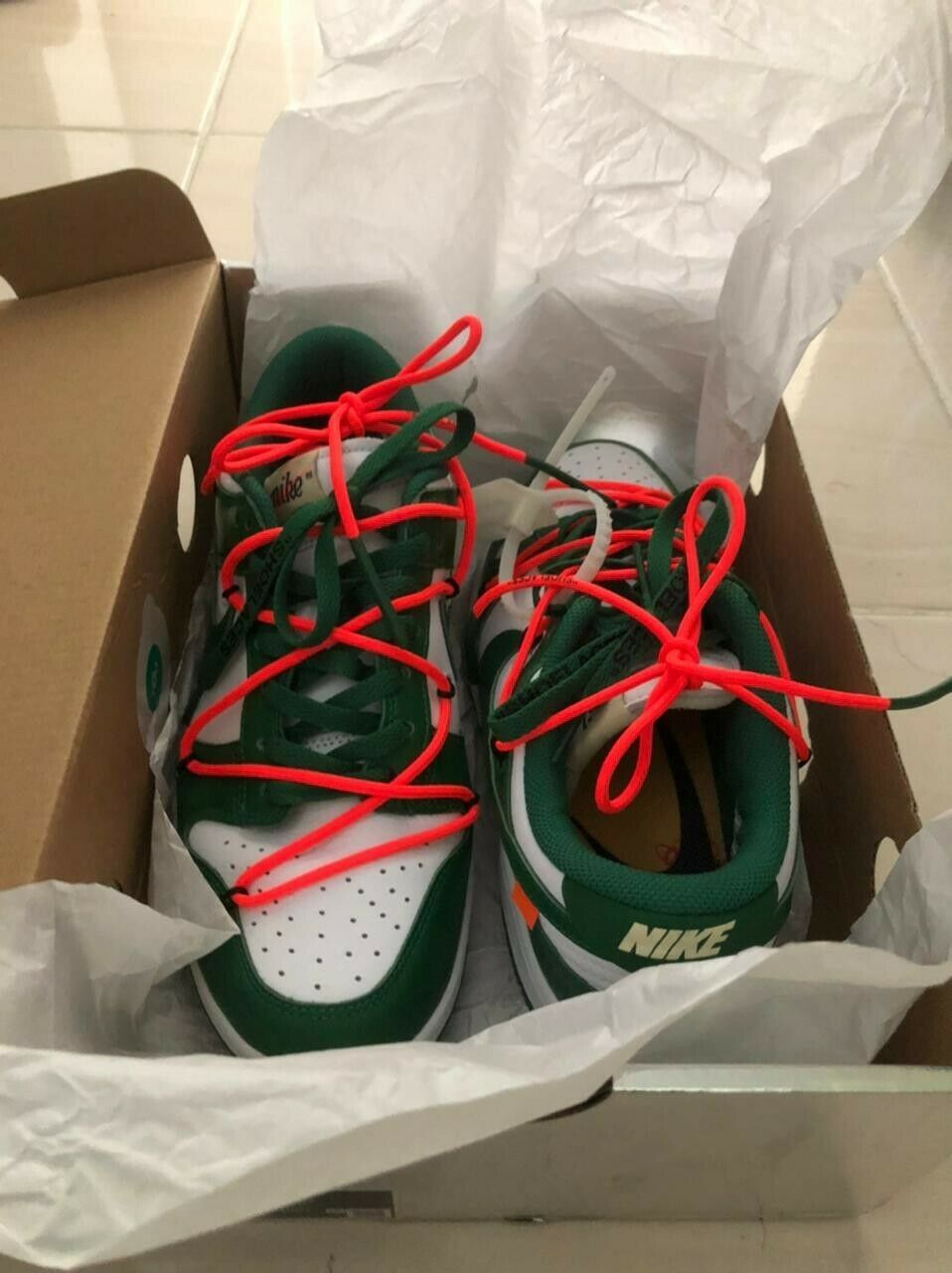 Dunk Low “Off White - Pine Green”