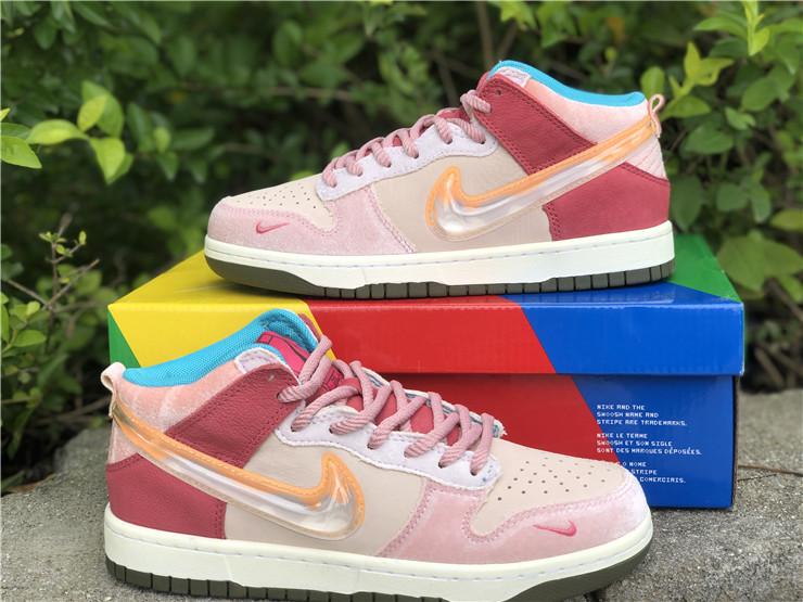 Social Status x Dunk Mid 'Strawberry Milk'