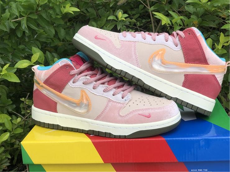 Social Status x Dunk Mid 'Strawberry Milk'