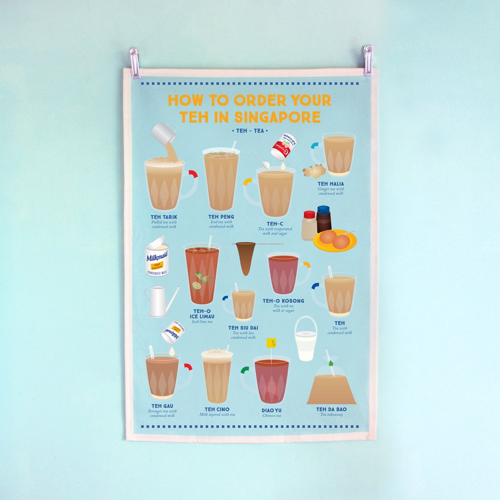 Singapore Theme Tea Towel
